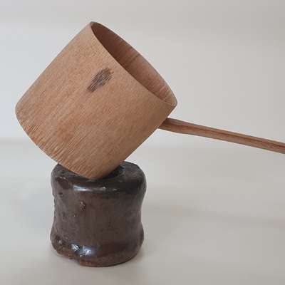 Japanese Traditional Chopstick Rest 22-2 Bottle Stopper Lid Stand Futaoki Antique