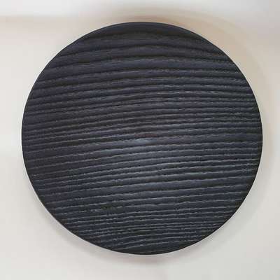 Hosseung Round Natural Wood Tray Stand
