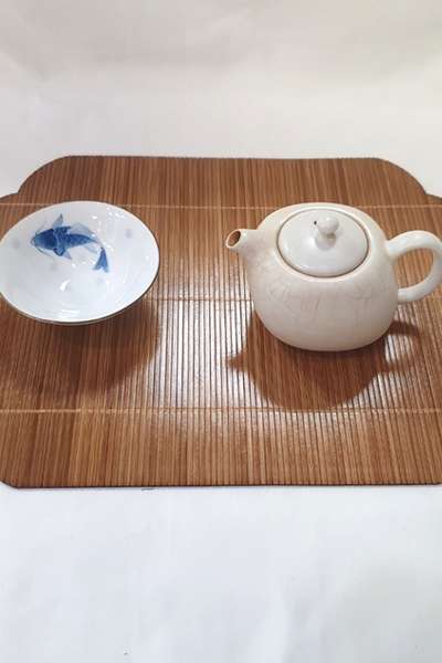 竹製二重マット雲(小)テーブルランチョンマット 茶席用コースター