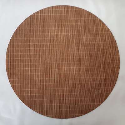 [Tea Mat] Natural Round Bamboo Tea Mat Table Placemat