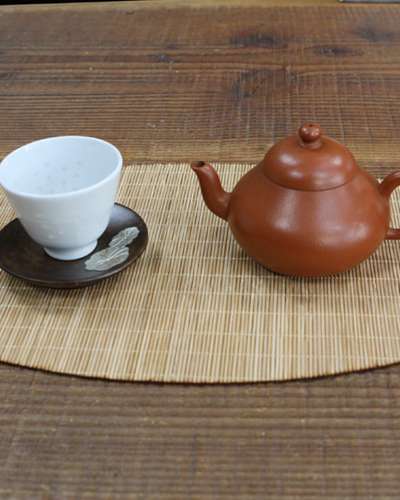 ティーマット ナチュラル竹製 楕円形テーブルランチョンマット 茶卓用 茶布代用