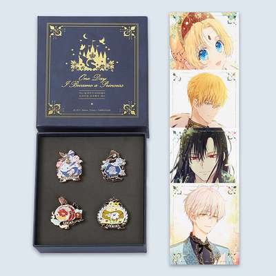 [Goods] One Day I Became a Princess - Premium Metal Badge Set