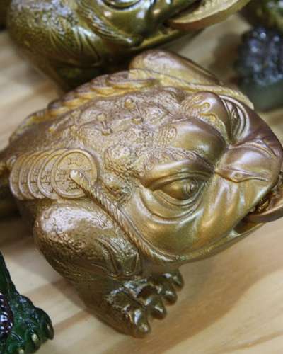 色が変わる茶籠(茶虫)-金線-コイン蛙/プーアル茶 茶器 茶盤 装飾品 茶友 茶の友