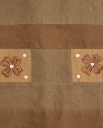 天然柿渋手染め刺繍布 大/ダポ/チャポ
