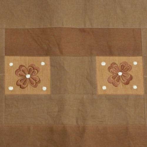 Natural Hand-Dyed Persimmon (Gamul) Embroidered Cloth Large/Dapo/Chapo