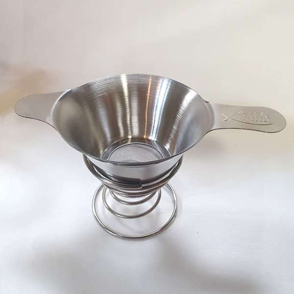 Premium Stainless Steel Strainer (Large) Spring Stand Set