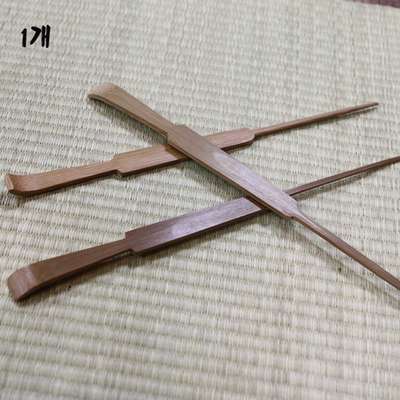 Tea Scoop Needle Combination Tool (1pc) / with Scraper Function