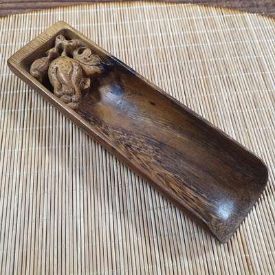 Premium Taiwan Pomegranate Carved Tea Spoon Set No. 1 / Tea Scoop / Tea Caddy Limited Edition