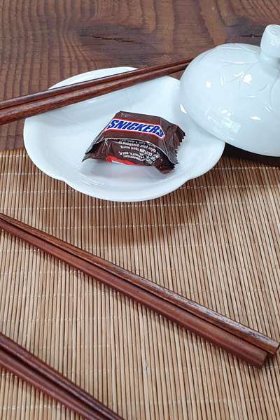 国産漆塗り打ち菓子箸(低分) 1セット(約15cm)