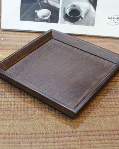 正方形トレイ(中)/木製トレイ 茶碗 敷き