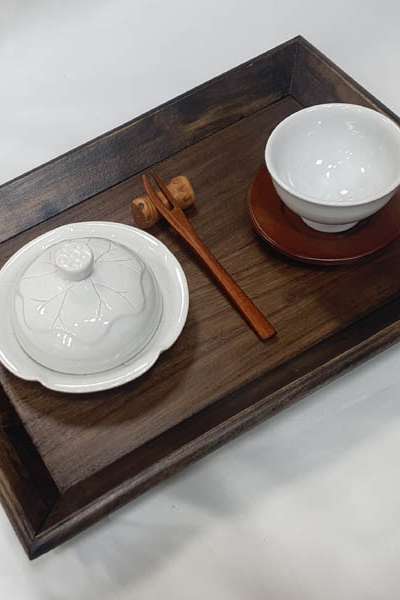 Wooden Tea Table Tray No. 2 - Tea Ceremony and Refreshment Serving Auxiliary Stand
