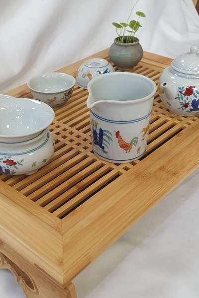 Bamboo Lattice Tea Tray (Daban) 450 Compatible Size