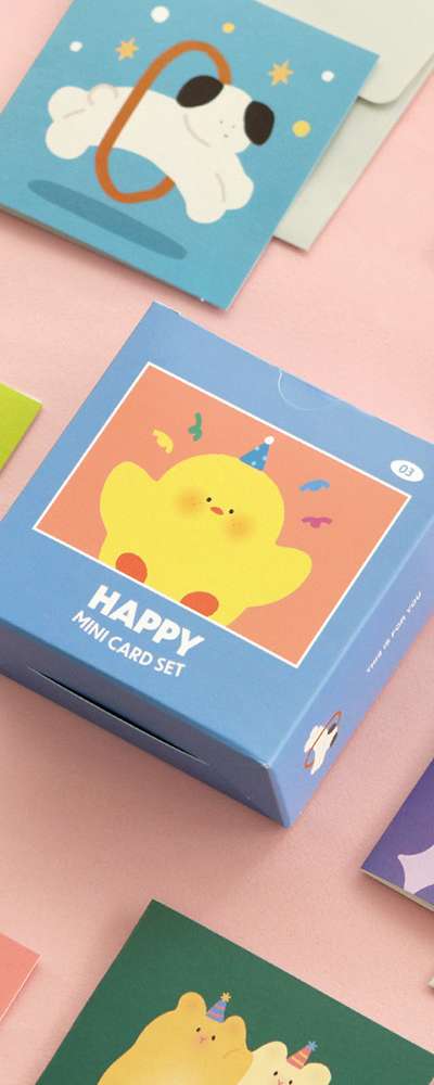 Happy Mini Card Set