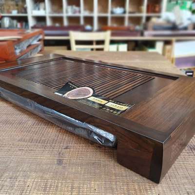 Premium Ebony Wood Tea Table (Daban) 700 - Tea Set with Teaware