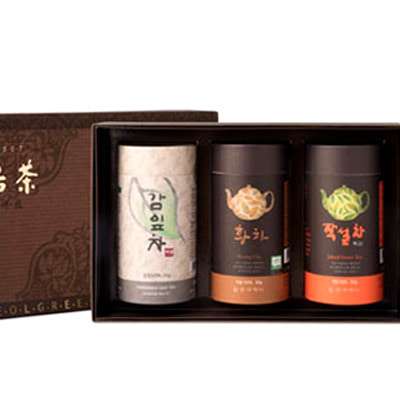Gratitude Set No. 12 (Persimmon Leaf Tea, Yellow Tea, Premium Green Tea Gift Set)