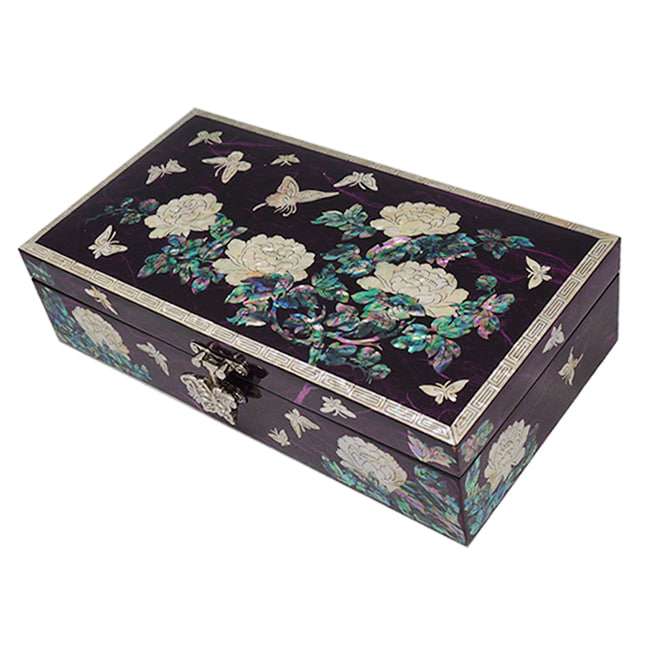 Size 7 Single-Tier Jewelry Box - Peony Purple