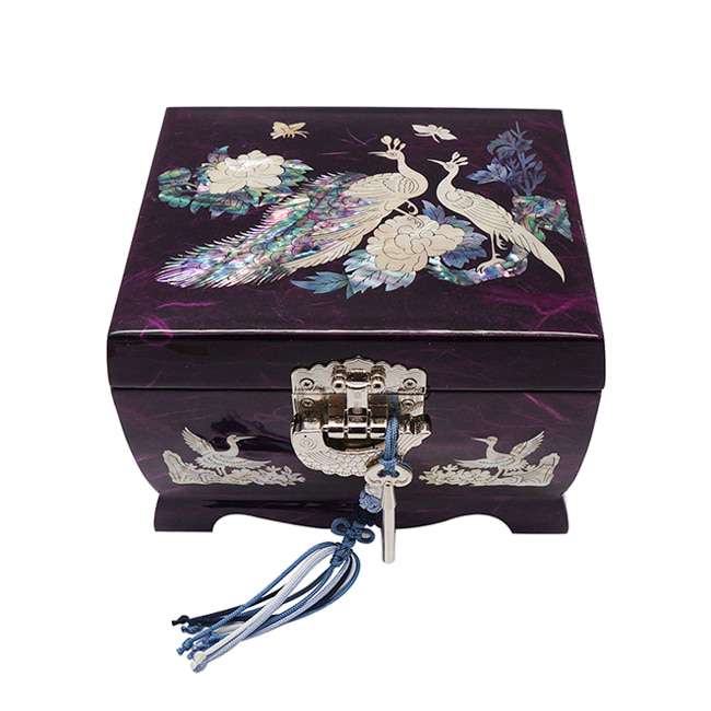 [Hanji] Music Box No. 6 Two-Tier - Peacock Pattern