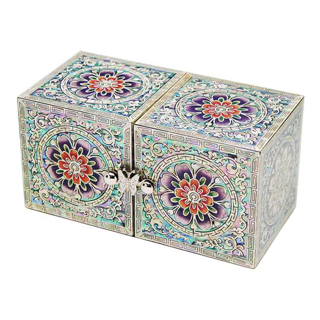 [Openwork] Ssanghap (Medium) - Dancheong Flower (Black)