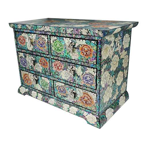 Premium Ornamental Cabinet Drawer - Peony