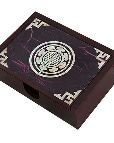 螺鈿漆器 韓紙 名刺入れ 伝統文様 保