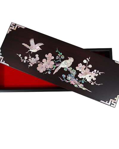 【分離型】多用途長方形ジュエリーボックス - 梅花