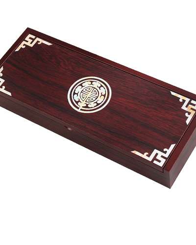 螺鈿漆器象嵌筆筒 伝統文様