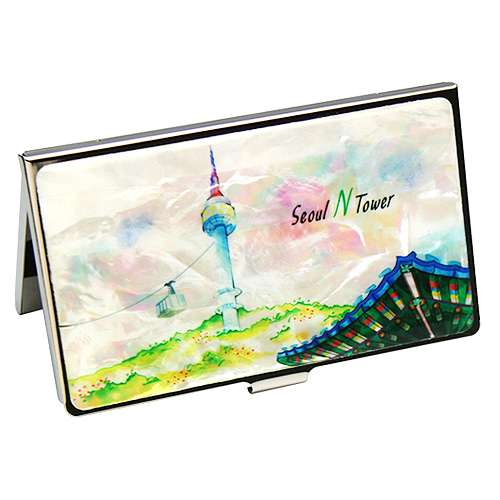 Mother-of-Pearl Lacquerware Business Card Case Namsan