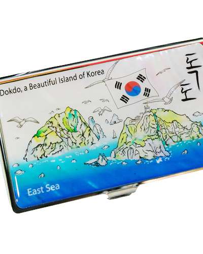 螺鈿漆器 名刺ケース 独島