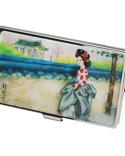 螺鈿漆器 名刺ケース 黄真伊