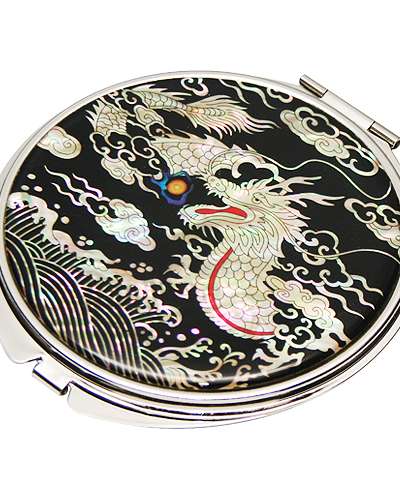 螺鈿ハンドミラー 龍