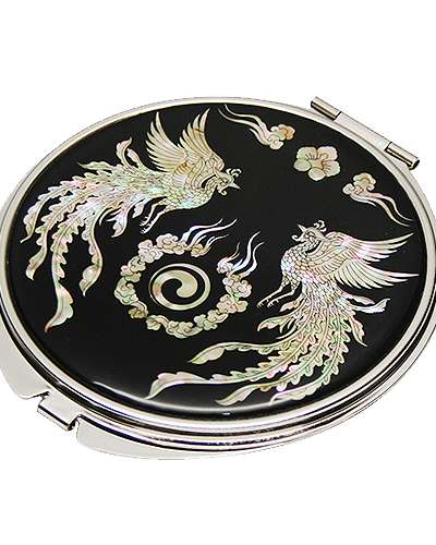 螺鈿手鏡 鳳凰