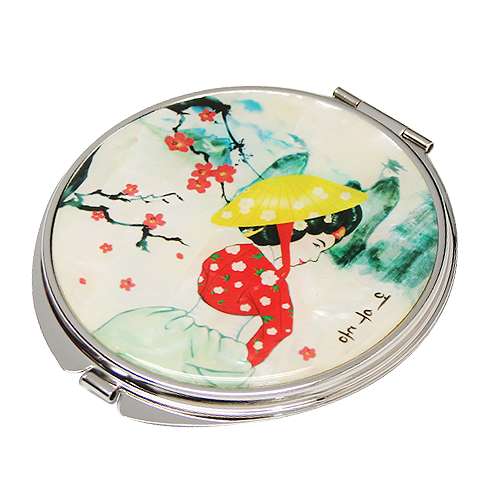 Mother-of-Pearl Double-Sided Hand Mirror - Eoudong