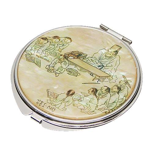 Mother-of-Pearl Double-Sided Hand Mirror Seodang