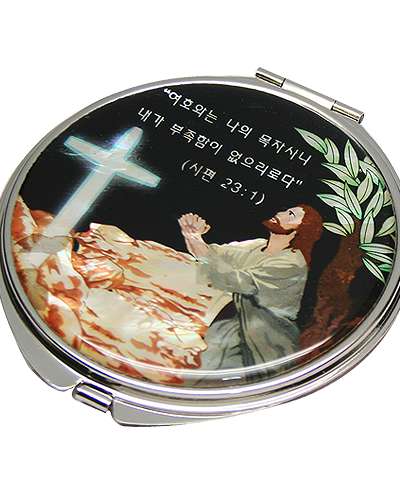 螺鈿手鏡 十字架