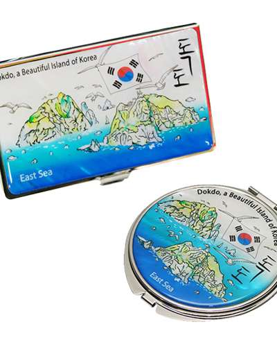螺鈿ミラー 名刺入れ 2種セット 独島