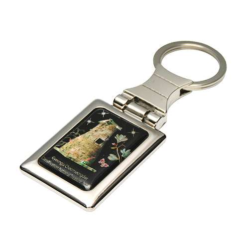 Mother-of-Pearl Square Keyring - Cheomseongdae