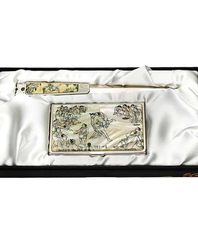天然貝殻製 名刺ケース チカル 2種セット シルム