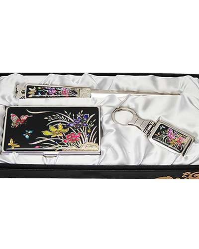 螺鈿名刺ケース ジカル 3種 蘭花