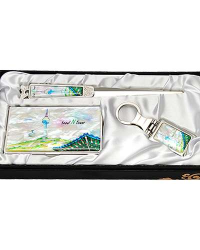天然螺鈿名刺ケース ジカル 3種 南山