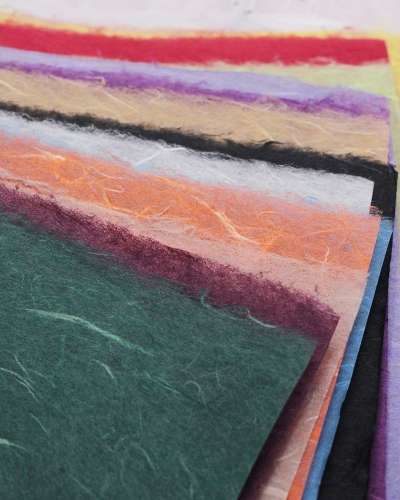 Traditional Korean Hanji Wrapping Paper (5 Sheets) - Mulberry Hanji, Natural Material Hanji, and Dyed Hanji
