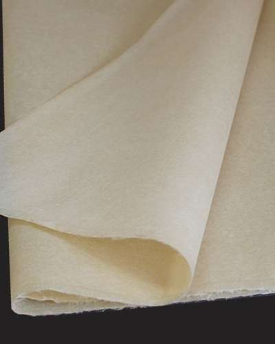 Yellow Lacquered Hanji Large Sheet for Folk Painting