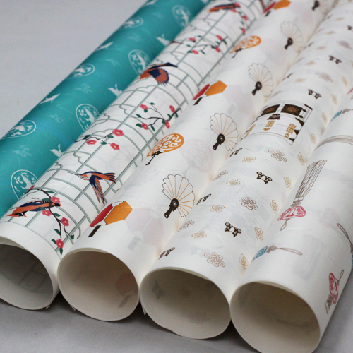 Ssagam Korean Traditional Hanji Wrapping Paper 5-Sheet Set 54.5 x 78cm