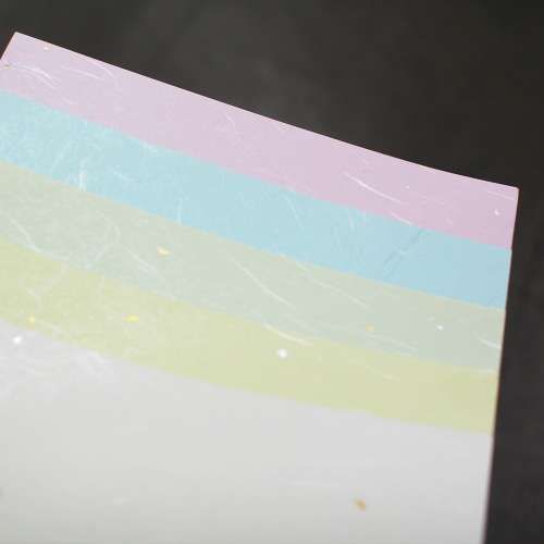 Mulberry Gold and Silver Hanji 120g A4 6 Colors (50 Sheets)