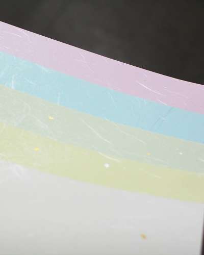 Mulberry Gold and Silver Hanji 120g A4 6 Colors (50 Sheets)