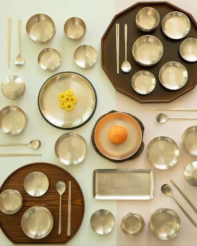 Myeongseong Yugi Bangjja Yugi Cheongdam 6-Person Bansang Tableware Yedan Home Set