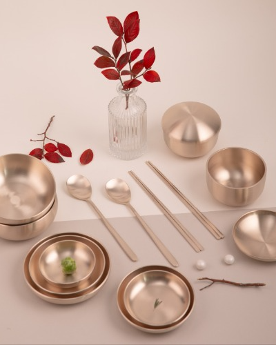 Myeongseong Bangja Yugi 2-Person Bansang Tableware Set Wedding Gift Home Set