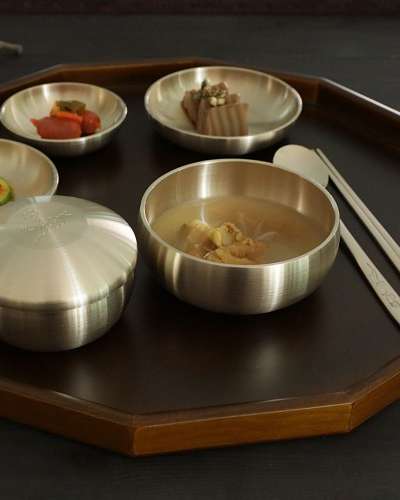 Myungsung Yugi Bangja Yugi Plum 1-Person Bapsang Tableware Set (Solo Dining Set)