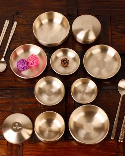 Myeongseong Yugi Bangja Yugi Plum Blossom Practical 5-Piece Bansang Tableware Set