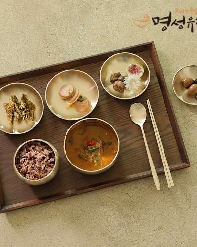 Myeongseong Bangja Yogi Royal Style Single-Serving Bansang Set (Solo Dining Bowl Set)