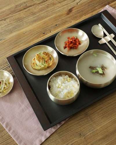 [Myeongseong Yugi] Bangjja Yugi Practical Shinok Tableware 1-Person Bapsang Set Yugi Bowl Yugi Bowl Set
